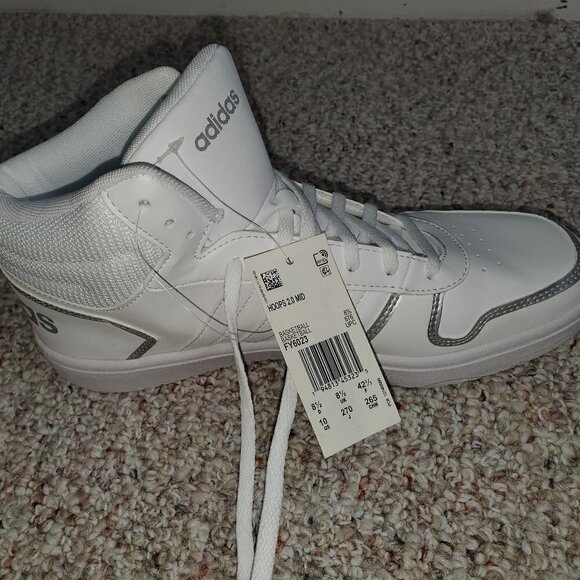 Adidas neo Hoops 20 Mid Men's Basketball Shoes White US Size 10 - Picture 8 of 9